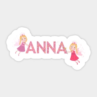 Name Anna Design Sticker